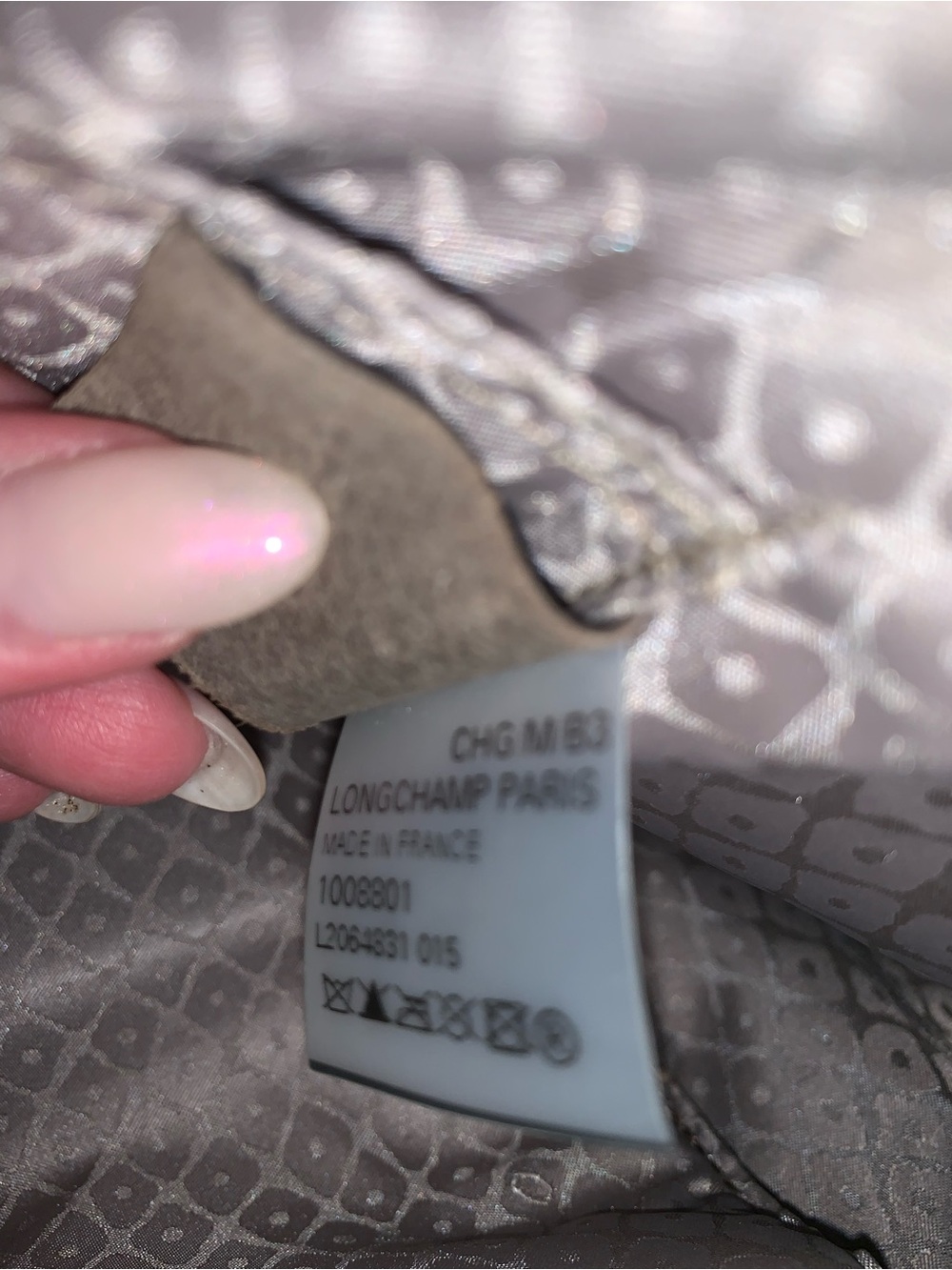 Longchamp Paris Leather Zip Tote Medium Taupe (015) Bag w/ Dust Bag EUC - Picture 7 of 10
